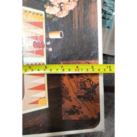 Vintage Backgammon Game Selchow & Righter 1975 Wood Pieces Complete w/o Booklet - Picture 14 of 15